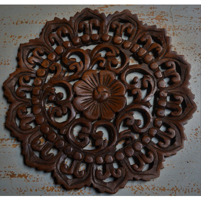 Handmade Boho Plants & Flowers Solid Wood Wall Decor