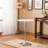 Adjustable Height Wood And Metal Bar Table And 2 Air Lift Adjustable Swivel Stools Set