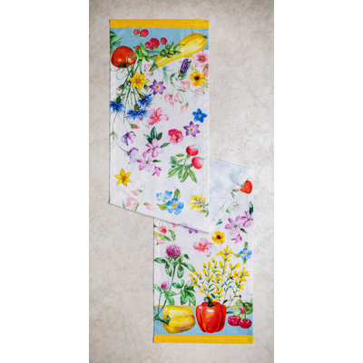 Geometric 100% Cotton Thanksgiving Table Runner