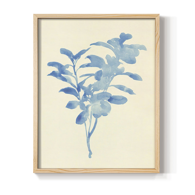 «Verditer Fig II», reproduction encadrée - bois massif, H 11 po x l 9 po