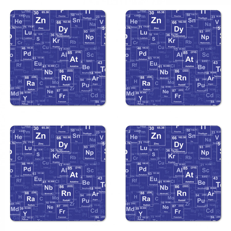 Sous-verre de table periodic