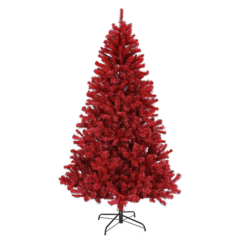 Arbre de Noël rouge 7,5 po