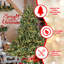 Arbre de Noël pleine forme avec pointes - aiguilles mixtes Pe / Pvc, base large pour les grands espaces, structure à charnières pour une installation facile, support en métal pour un soutien solide *-115293831-115293836