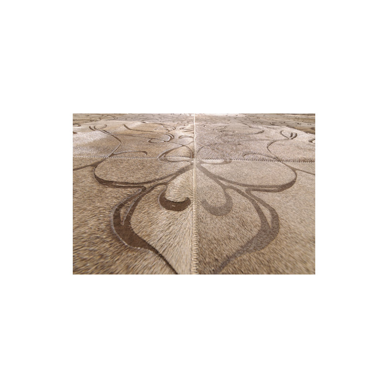 Filigrano Cowhide Southwestern Area Rug in Brown