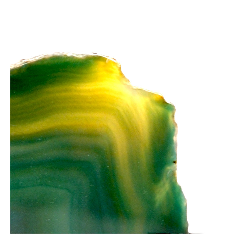 Sculpture agate on support