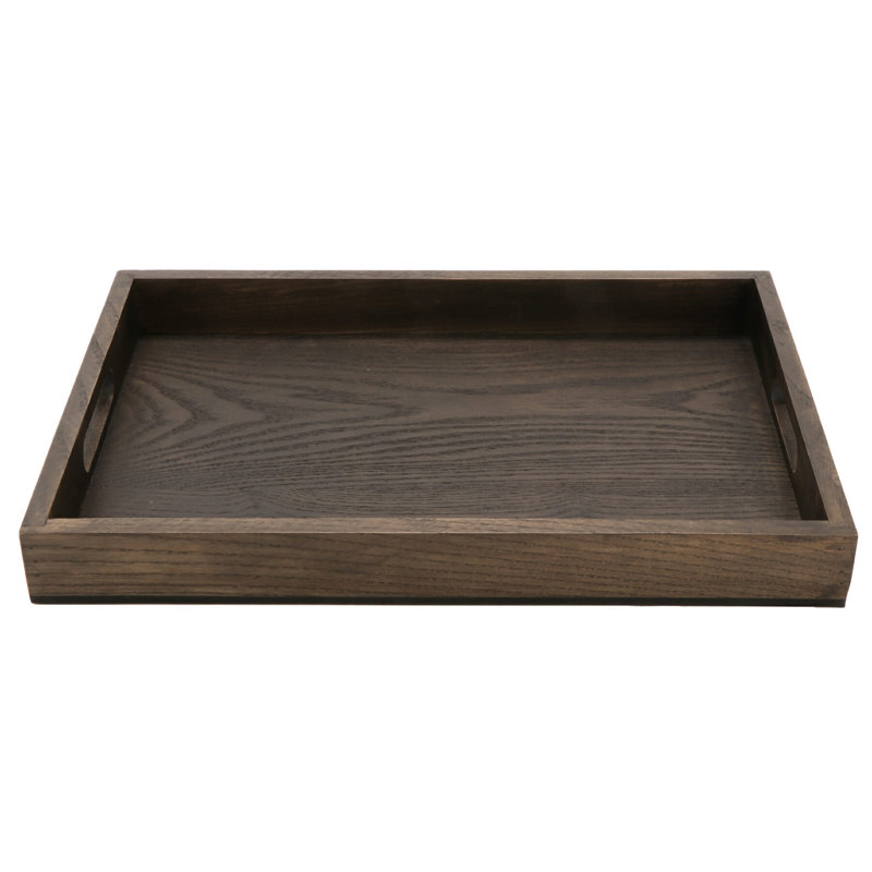 Taproot Ash Wood Serving Tray with Handles, 16.25" x 11"