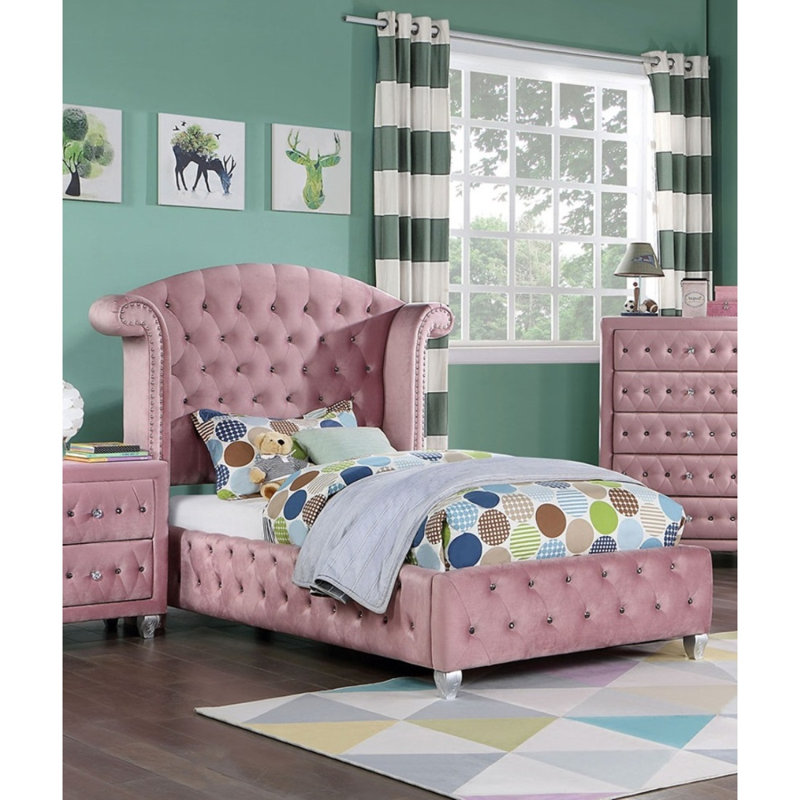 Meuble de chambre Glam, Lit simple
