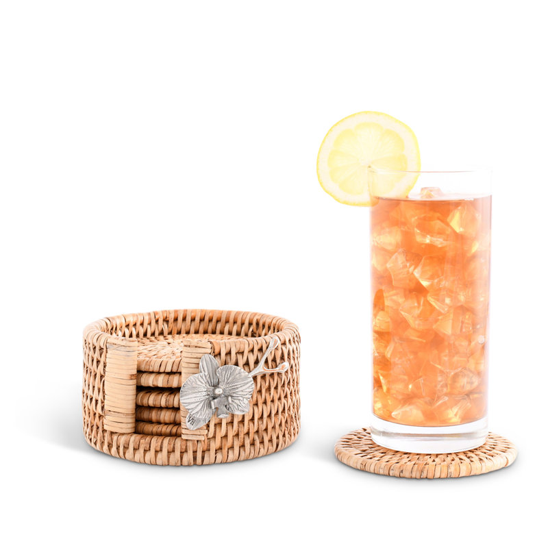 Coaster Set With Holder