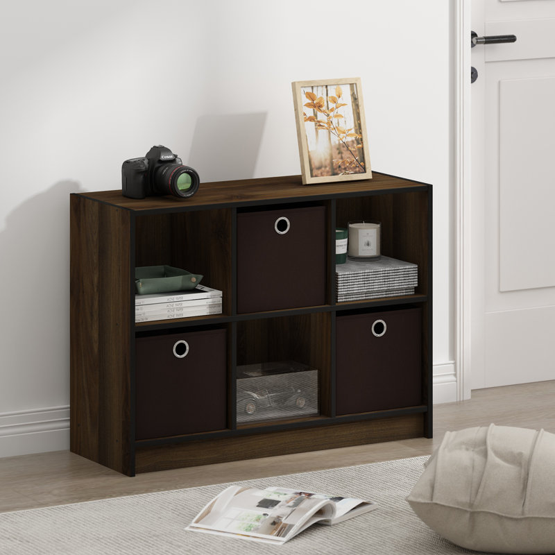 Storage Bookcase, Columbia Walnut/Dark Brown