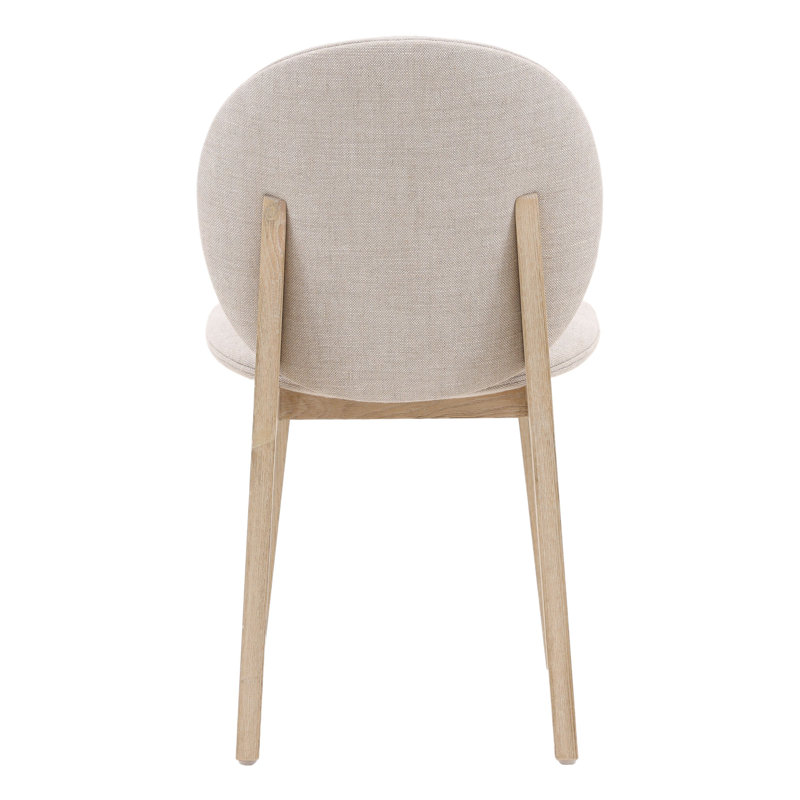 Laurence Linen Upholstered Ash Wood Dining Chair, Taupe