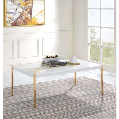 Rectangular Wooden Top Coffee Table