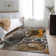 Premium Machine Washable Cerrito AMF503 Brown Rug