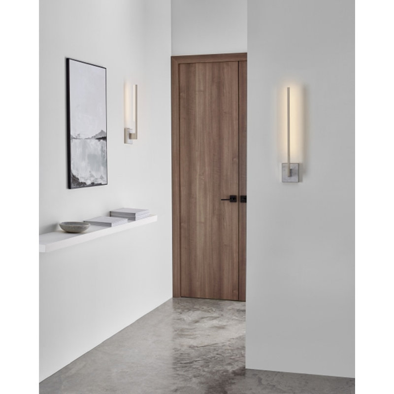 Klee 1 - Light LED Armed Sconce, Polished Nickel