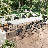 11-Piece Folding Table & 10 Red Chairs – Home/Commercial Picnic Set-111836128-111836126