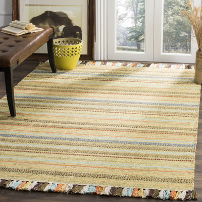 Montauk Hand Woven Cotton Striped Rug