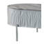 Table basse yukino gris ultrabrillant et chrome
