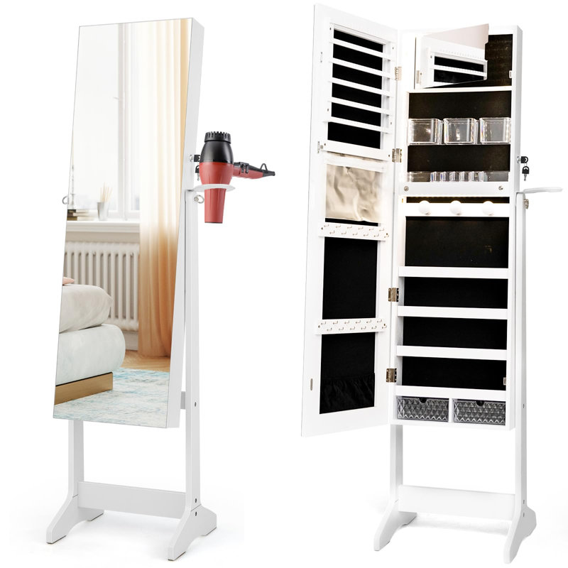 Caulin Jewelry Armoire, White