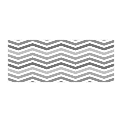 Gray Zigzags - Wrapped Canvas Print