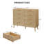 Commode double, commode, commode, commode en bois, commode 8 tiroirs, commode en rotin avec tiroirs