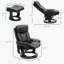 Fauteuil inclinable de massage en cuir PU avec repose-pieds-351994081