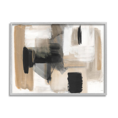 " Tan & Black Collage "