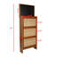 Meuble à chaussures pour chambre à coucher, espace caché, fabriqué en, entrée et tiroirs d'apparence élégante, design élégant, noyer