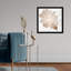 Chêne feuille de cuivre, chêne rétro encadré de bronze moderne - impression sur toile-72507054-72507058