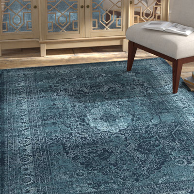 Tapis bleu Delosreyes