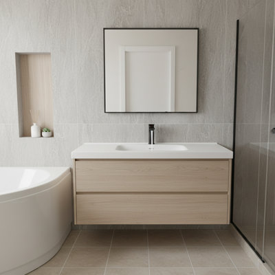 Dessus de meuble-lavabo de salle de bain en pierre à surface solide Casainc