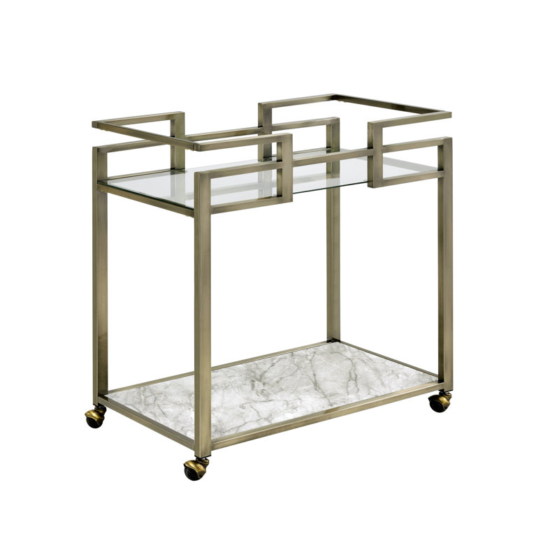 Chariot de cuisine en verre transparent Neilo