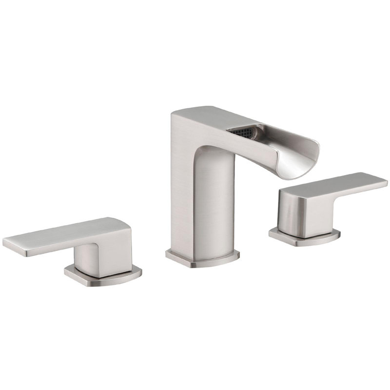 Waterfall 8 In. Widespread Double-Handle Bathroom Faucet