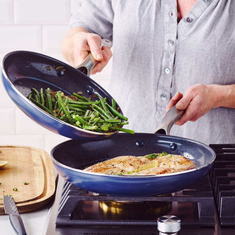 Blue Diamond 9.5" & 11" Nonstick Ceramic Frypan Set