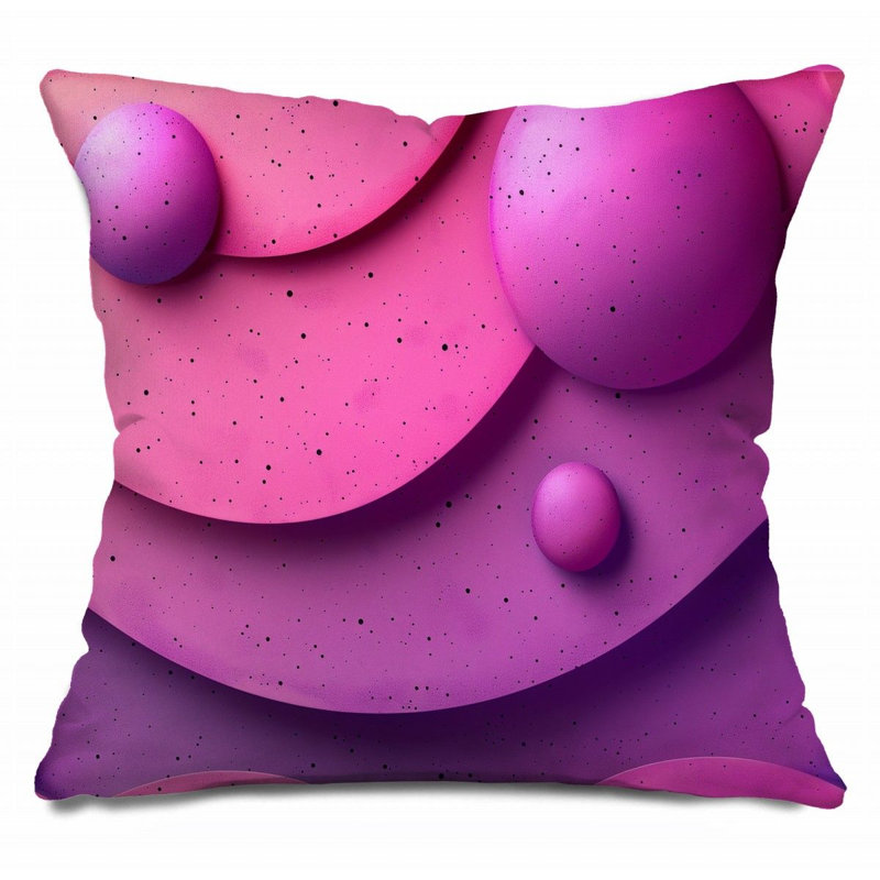 Coussin décoratif en forme de D, Coussins d'art - 12177, H 26 po x l 26 po