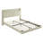 Queen Size Floating Bed Frame With Storage Headboard-1000635258