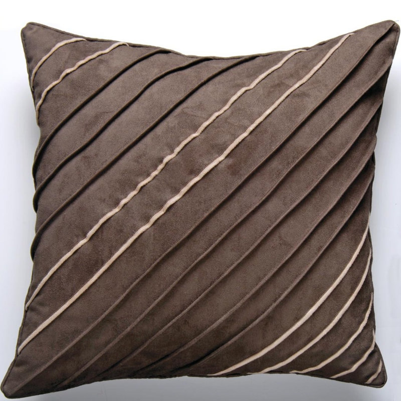 Simplicity Cushion Cover in Chocolate, 45cm W x 45cm D