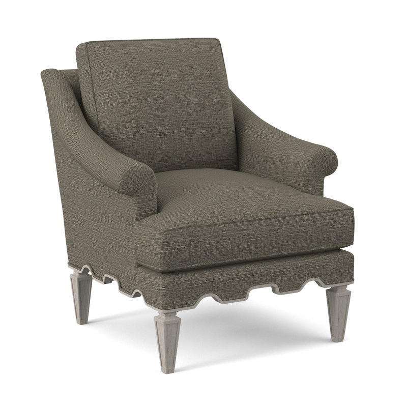 Palm Armchair, Bisque, Venice Navy 100% Polyester