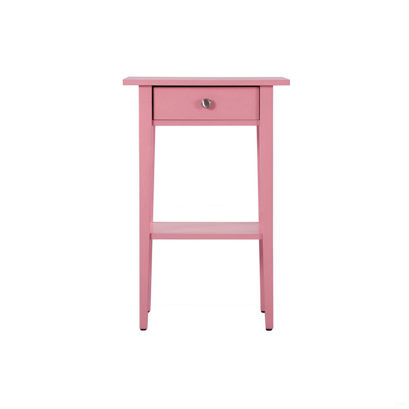 Charmante table de chevet contemporaine, Rose