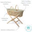 Organic Palm Moses Basket-96334746