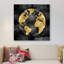 «The Globe Gold on Black», impression sur toile-73158057-73158058-73158059