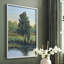«Tree by the Riverbank I», reproduction encadrée - bois massif-1265330704-1265330707