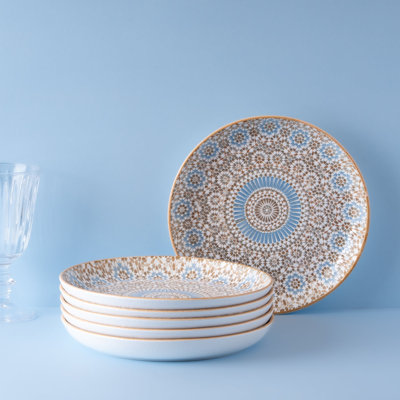 Cruise-Tangier Premium Porcelain Flat Dining Plates