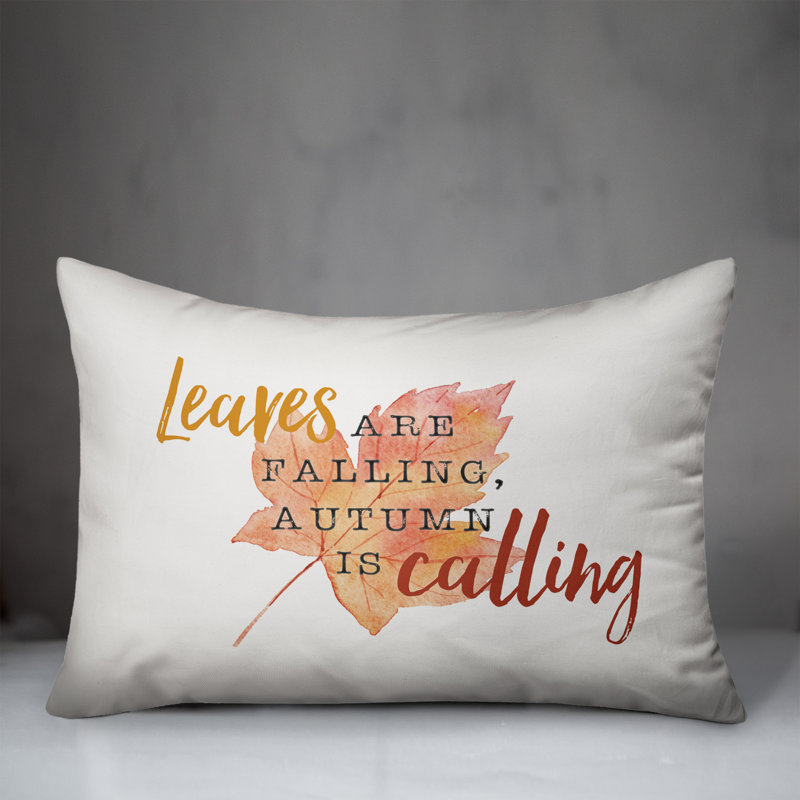 Housse et insert de coussin rectangulaire Leaves Falling Autumn