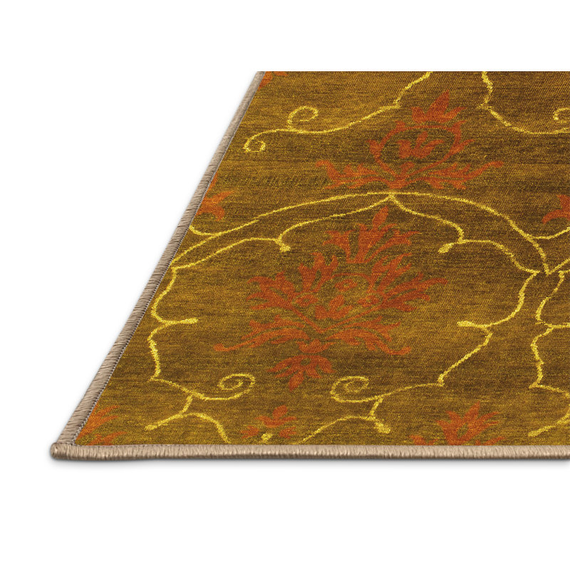 Alyanah Performance Damask Indoor Rug, Rectangle 5' x 7'