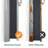 Patio Retractable Side Awning with Aluminum Frame, Waterproof Privacy Screen for Garden and Pools-134832719-134832720