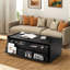 Table basse moderne moderne avec 4 tiroirs et 2 tablettes-1717309283