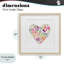 Blooming Pastel Heart, reproduction encadrée sous verre, design par Lanie Loreth-2030291243-2030291246