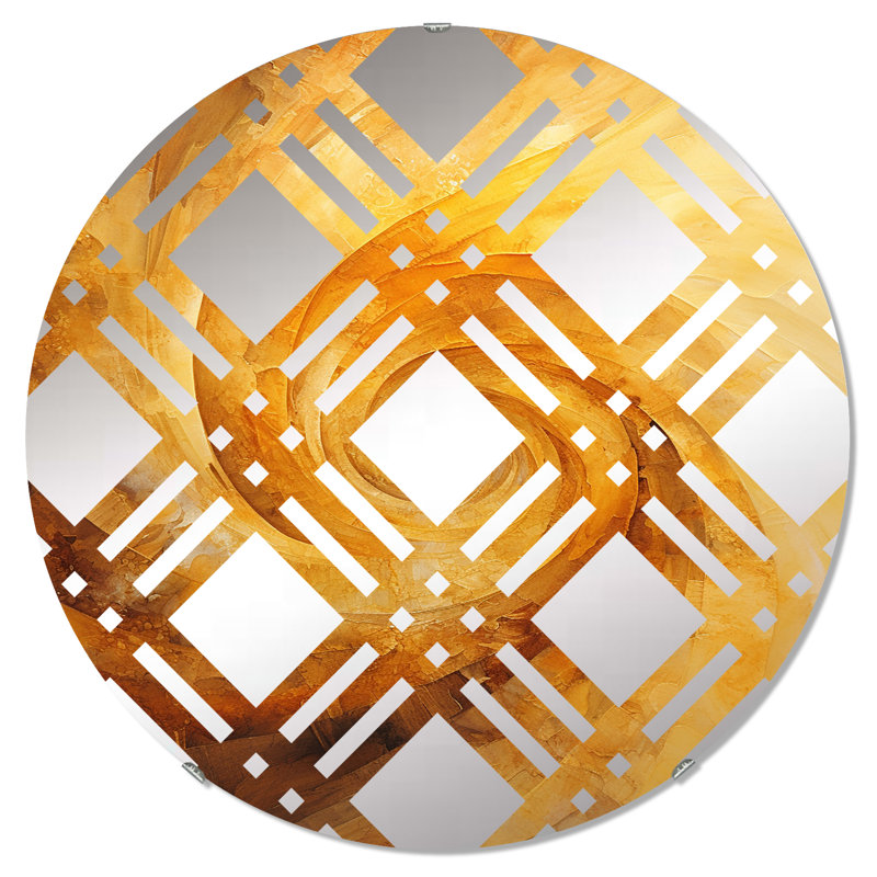 Harmonic Helix - Miroir décoratif à carreaux MIR106092 C, 23,6 po x 23,6 po