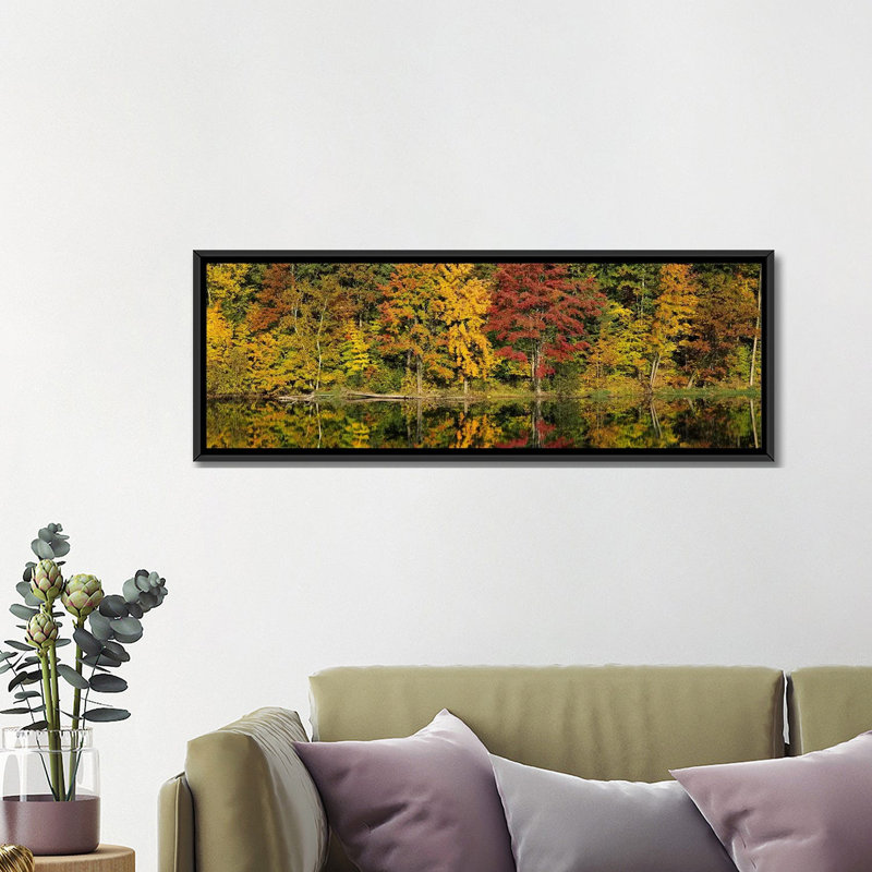 Ponoramic saratoga springs, new york city, new york state, reproduction de photo sur toile, H 12 po x l 36 po x P 1,5 po