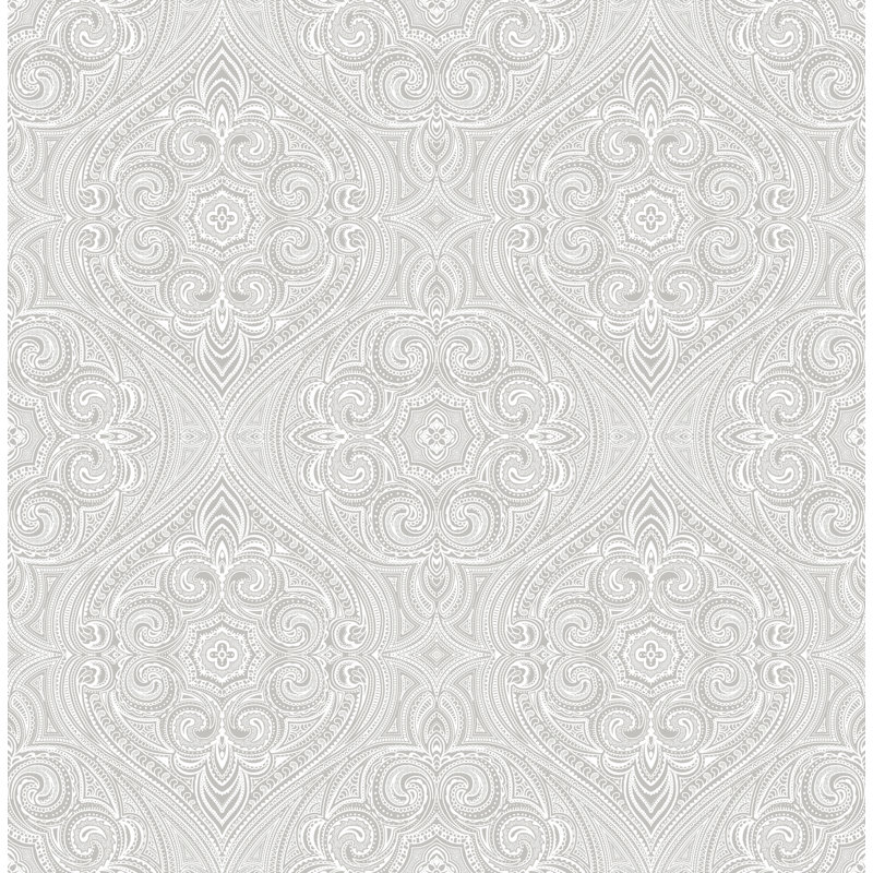 Octave 10m x 53cm Wallpaper Roll, Silver