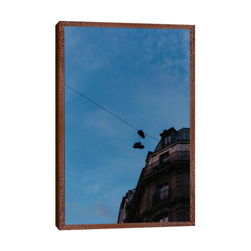 Montmartre VIII by Bethany Young - Print on Canvas, Classic Brown Wood Framed, 101.6cm H x 66.04cm W x 3.81cm D